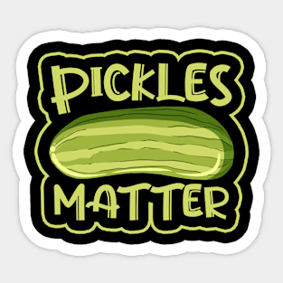 Pickles Matter National Pickle Day Cucumber Dill Sticker